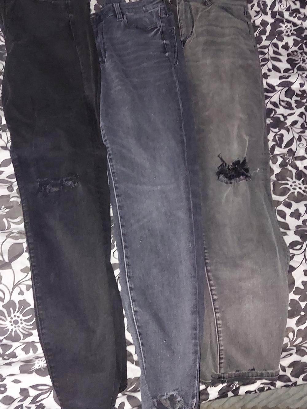American Eagle Outfitters Black Washed Slim Jeans